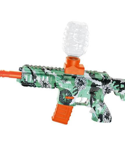 Mitraliera de jucarie electrica cu bile de hidrogen de gel, gun bluster, tragere in rafala, varsta peste 6 ani, ochelari de protectie, 5000 de bile incluse, cablu de incarcare, 27x37 cm, M416