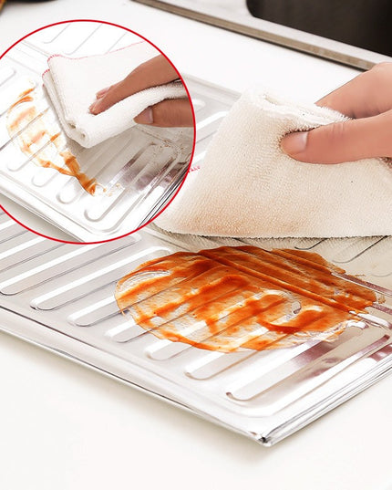 Placa de Protectie pentru Aragaz, din Aluminiu, Placa de Protectie Anti Stropi, Pliabila, Usor de Curatat