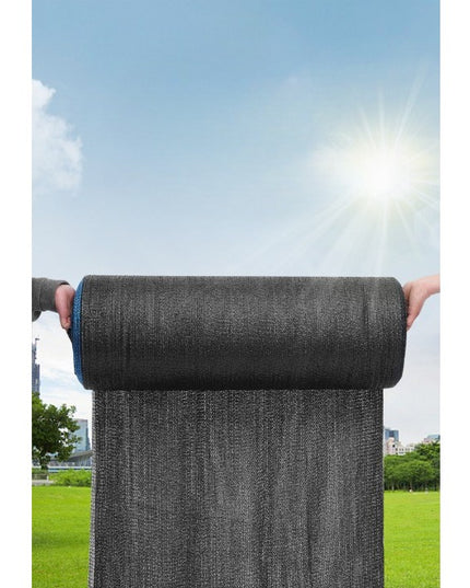 Plasa de umbrire neagra, latime 2 m, lungime 50 m, protectie UV, Grad de umbrire 80-90%