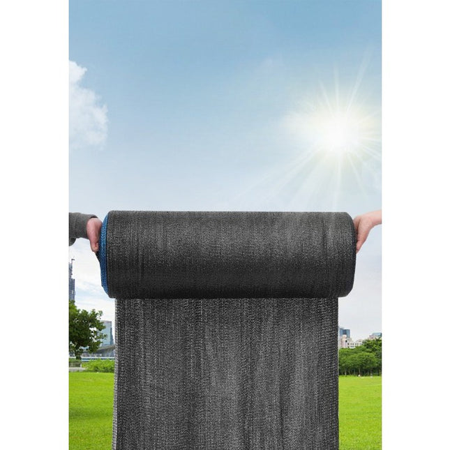 Plasa de umbrire neagra, latime 2 m, lungime 50 m, protectie UV, Grad de umbrire 80-90%