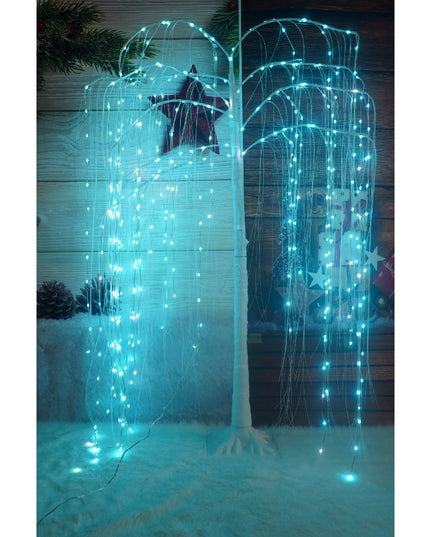 Pom decorativ cu leduri, tip salcie, 234 Led