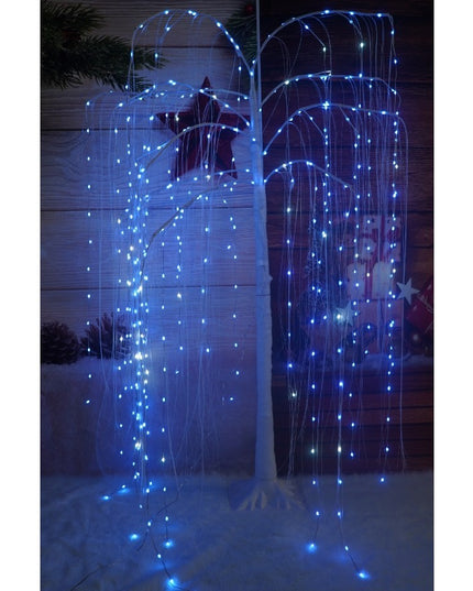 Pom decorativ cu leduri, tip salcie, 234 Led