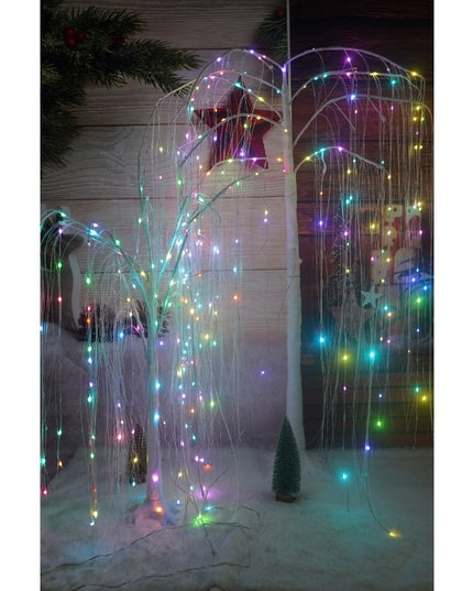 Pom decorativ cu leduri, tip salcie, 234 Led