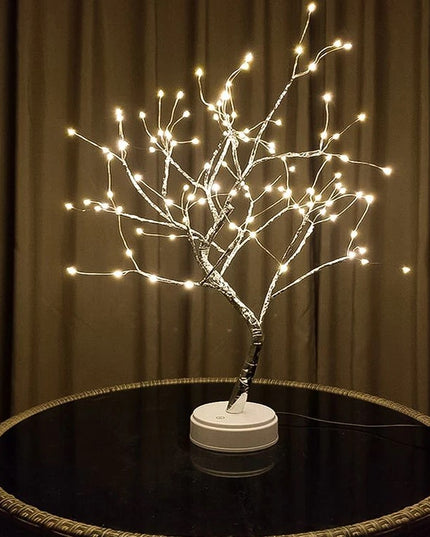 Pom decorativ luminat pentru Craciun, pentru interior/exterior, Arbore cu baterii + USB, 108 LED-uri