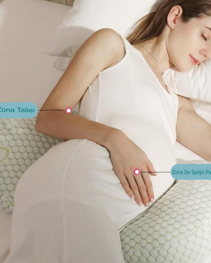 Perna pentru Gravide, Husa Detasabila, Spuma Moale, Utilizare in Forma H si U, Reglabila, Latime Ajustabila, Proactive