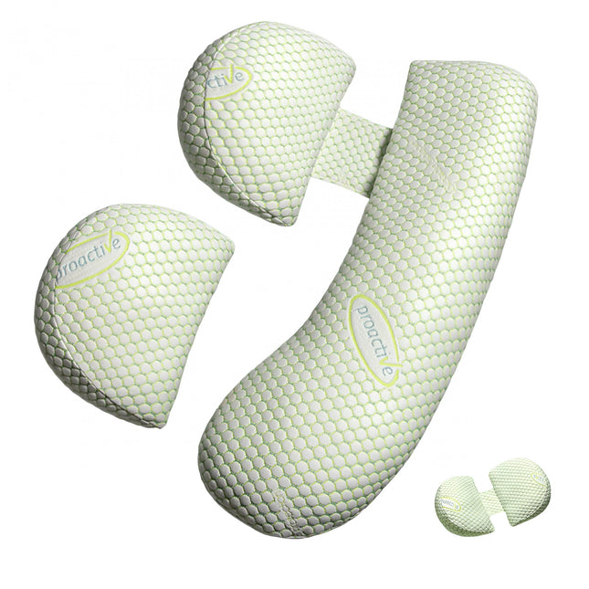 Perna pentru Gravide, Husa Detasabila, Spuma Moale, Utilizare in Forma H si U, Reglabila, Latime Ajustabila, Proactive