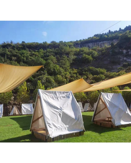 Prelata de soare/ Copertina de tip parasolar, patrata,galbena