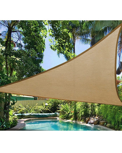 Prelata de soare/ Copertina de tip parasolar pentru terasa si gradina, triunghiulara,galbena