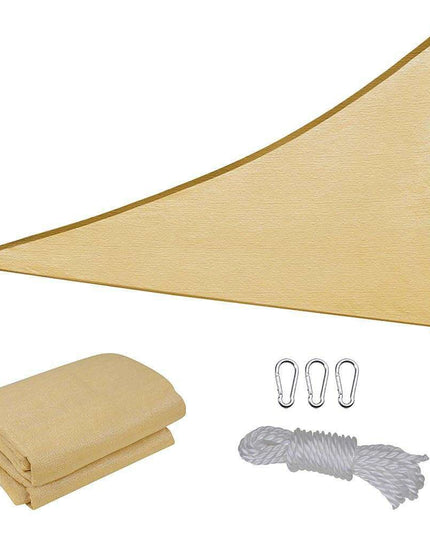 Prelata de soare/ Copertina de tip parasolar pentru terasa si gradina, triunghiulara,galbena