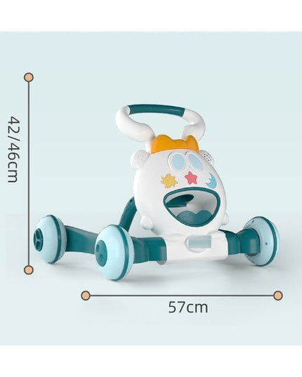 Premergator pentru copii pliabil, viteza ajustabila, maner antialunecare, cu lumini si muzica,loc depozitare jucarii, inaltime ajustabila