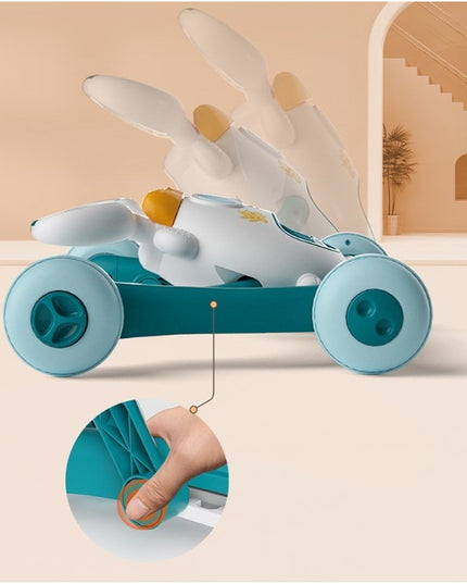 Premergator pentru copii pliabil, viteza ajustabila, maner antialunecare, cu lumini si muzica,loc depozitare jucarii, inaltime ajustabila