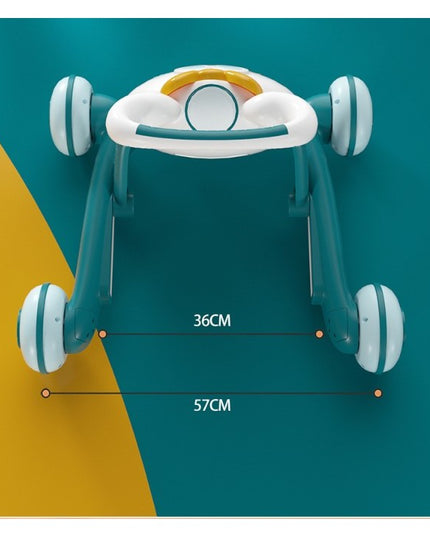 Premergator pentru copii pliabil, viteza ajustabila, maner antialunecare, cu lumini si muzica,loc depozitare jucarii, inaltime ajustabila