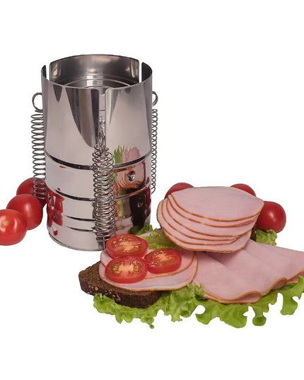 Presa din inox pentru preparat sunca presata, cu capac, dimensiune reglabila in 3 trepte