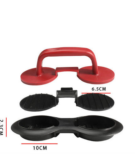 Presa dubla pentru hamburgeri 1, forma si presa, cu maner, material ABS, , 140 g