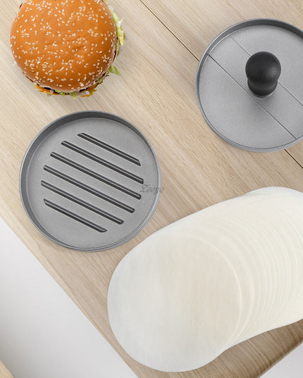 Presa manuala pentru burgeri material ABS si aluminiu, forma si presa, usor de curatat si folosit