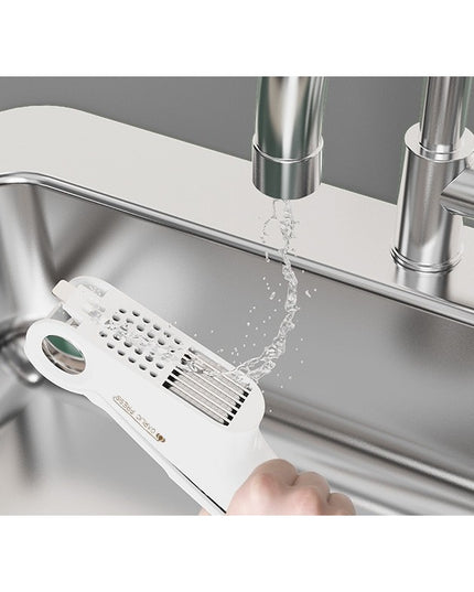 Presa Multifunctionala pentru Usturoi 4in1, Presa, Feliator, Desfacator de Borcane, Curatator Fructe/Legume