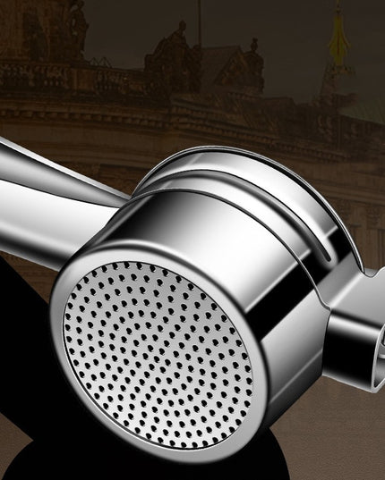 Presa Storcator pentru Fructe si Legume, Zdrobitor Manual, Inox, 3 Discuri Interschimbabile, Usor de Stors si de Curatat, Ergonomic