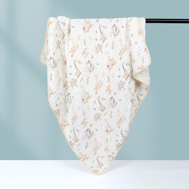 Prosop de baie din bumbac si tifon pentru Bebelusi, cu Sase Straturi, pentru Copii,Model Girafe