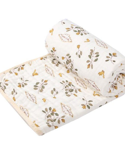 Prosop de baie din bumbac si tifon pentru Bebelusi, cu Sase Straturi, pentru Copii,Model Frunze