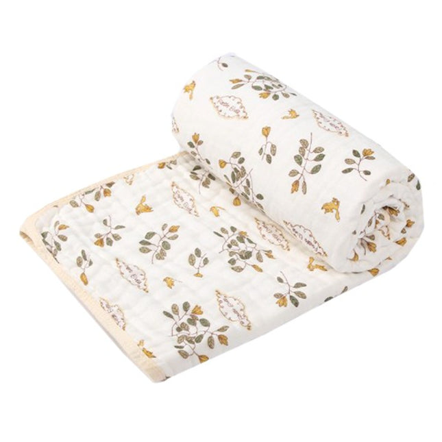 Prosop de baie din bumbac si tifon pentru Bebelusi, cu Sase Straturi, pentru Copii,Model Frunze