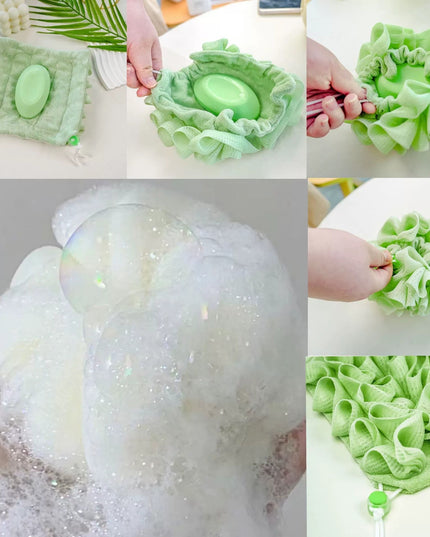 Prosop de Baie, 2in1, cu Burete din Plasa