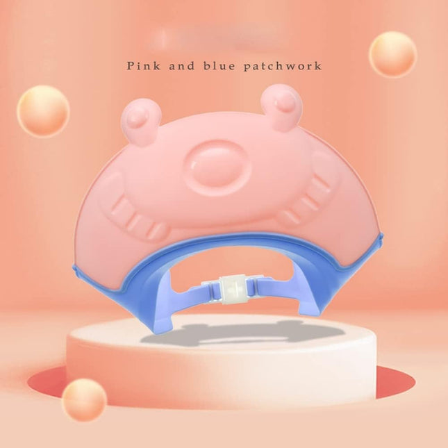 Viziera de Protectie Baie Pentru Copii, Model Broasca, Dimensiune ajustabila, Durabil, Usor de curatat, Impotriva Samponului, pentru Ochi si Urechi, TPE+PP