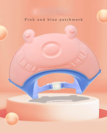 Viziera de Protectie Baie Pentru Copii, Model Broasca, Dimensiune ajustabila, Durabil, Usor de curatat, Impotriva Samponului, pentru Ochi si Urechi, TPE+PP