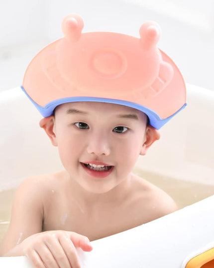 Viziera de Protectie Baie Pentru Copii, Model Broasca, Dimensiune ajustabila, Durabil, Usor de curatat, Impotriva Samponului, pentru Ochi si Urechi, TPE+PP