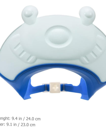 Viziera de Protectie Baie Pentru Copii, Model Broasca, Dimensiune ajustabila, Durabil, Usor de curatat, Impotriva Samponului, pentru Ochi si Urechi, TPE+PP