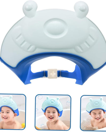 Viziera de Protectie Baie Pentru Copii, Model Broasca, Dimensiune ajustabila, Durabil, Usor de curatat, Impotriva Samponului, pentru Ochi si Urechi, TPE+PP