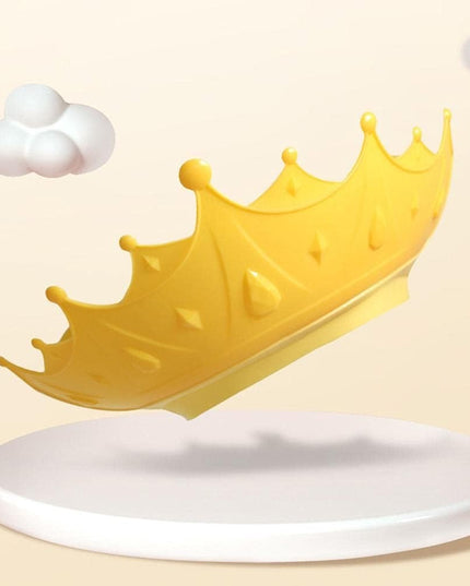 Viziera de Protectie Baie Pentru Copii, Model Coroana, Dimensiune ajustabila, Durabil, Usor de curatat, Impotriva Samponului, pentru Ochi si Urechi, TPE+PP