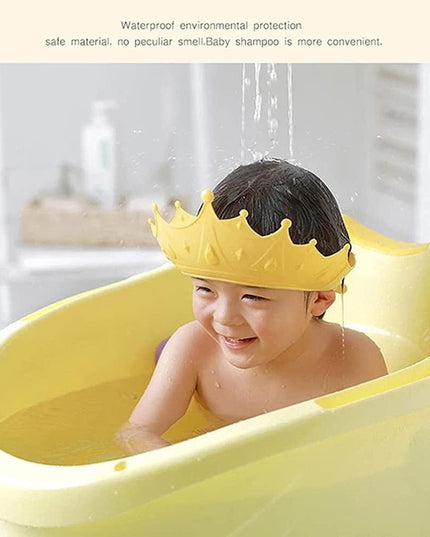 Viziera de Protectie Baie Pentru Copii, Model Coroana, Dimensiune ajustabila, Durabil, Usor de curatat, Impotriva Samponului, pentru Ochi si Urechi, TPE+PP