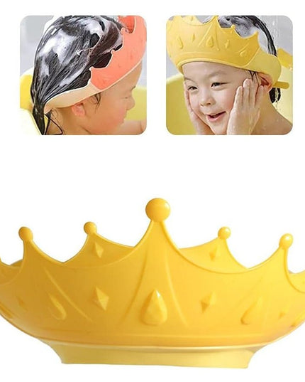 Viziera de Protectie Baie Pentru Copii, Model Coroana, Dimensiune ajustabila, Durabil, Usor de curatat, Impotriva Samponului, pentru Ochi si Urechi, TPE+PP