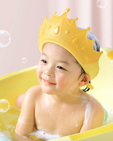 Viziera de Protectie Baie Pentru Copii, Model Coroana, Dimensiune ajustabila, Durabil, Usor de curatat, Impotriva Samponului, pentru Ochi si Urechi, TPE+PP