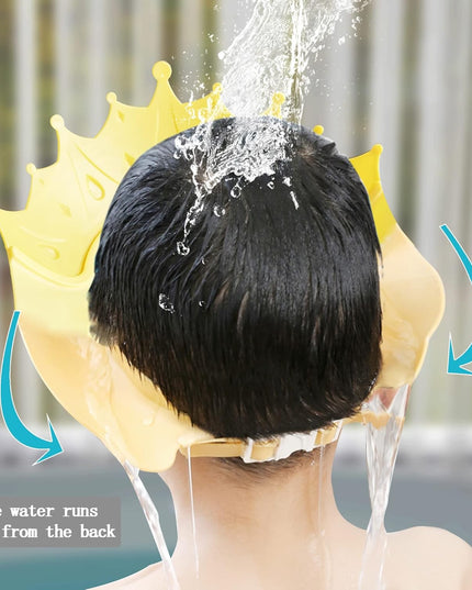 Viziera de Protectie Baie Pentru Copii, Model Coroana, Dimensiune ajustabila, Durabil, Usor de curatat, Impotriva Samponului, pentru Ochi si Urechi, TPE+PP