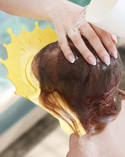 Viziera de Protectie Baie Pentru Copii, Model Coroana, Dimensiune ajustabila, Durabil, Usor de curatat, Impotriva Samponului, pentru Ochi si Urechi, TPE+PP