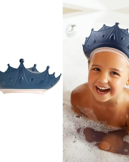 Viziera de Protectie Baie Pentru Copii, Model Coroana, Dimensiune ajustabila, Durabil, Usor de curatat, Impotriva Samponului, pentru Ochi si Urechi, TPE+PP