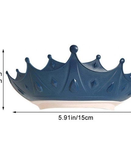 Viziera de Protectie Baie Pentru Copii, Model Coroana, Dimensiune ajustabila, Durabil, Usor de curatat, Impotriva Samponului, pentru Ochi si Urechi, TPE+PP