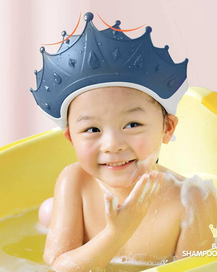 Viziera de Protectie Baie Pentru Copii, Model Coroana, Dimensiune ajustabila, Durabil, Usor de curatat, Impotriva Samponului, pentru Ochi si Urechi, TPE+PP