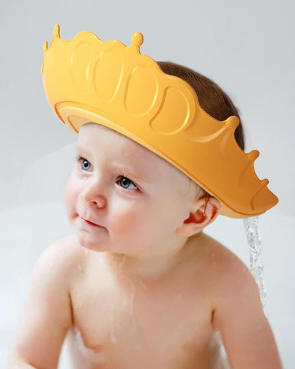 Viziera de Protectie Baie Pentru Copii, Model Coronita, Dimensiune ajustabila, Durabil, Usor de curatat, Impotriva Samponului, pentru Ochi si Urechi, TPE+PP