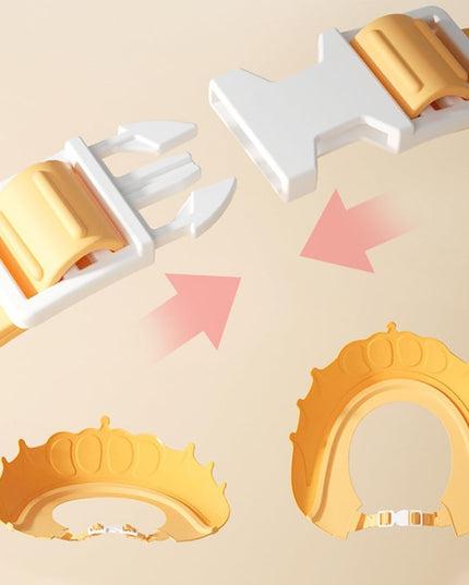 Viziera de Protectie Baie Pentru Copii, Model Coronita, Dimensiune ajustabila, Durabil, Usor de curatat, Impotriva Samponului, pentru Ochi si Urechi, TPE+PP