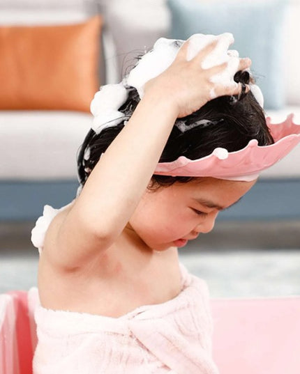 Viziera de Protectie Baie Pentru Copii, Model Coronita, Dimensiune ajustabila, Durabil, Usor de curatat, Impotriva Samponului, pentru Ochi si Urechi, TPE+PP