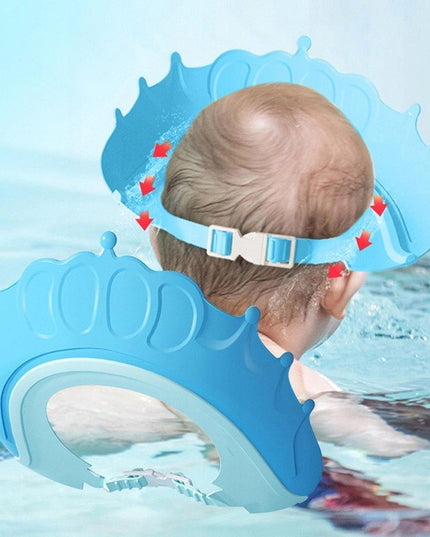 Viziera de Protectie Baie Pentru Copii, Model Coronita, Dimensiune ajustabila, Durabil, Usor de curatat, Impotriva Samponului, pentru Ochi si Urechi, TPE+PP