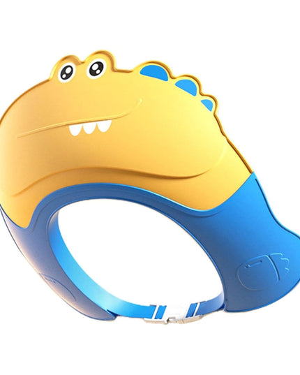 Casca de Dus, Previne Scurgerea Apei si Samponului pe Fata, 0-12 Ani, Ajustabila, din TPE+PP,Model Crocodil