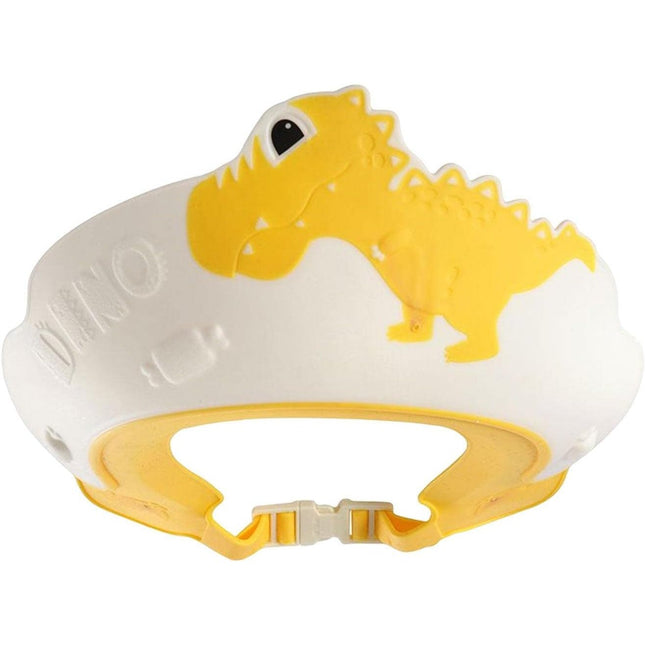 Viziera de Protectie Baie Pentru Copii, Model Dinozaur, Dimensiune ajustabila, Durabil, Usor de curatat, Impotriva Samponului, pentru Ochi si Urechi, TPE+PP, 22x21 cm