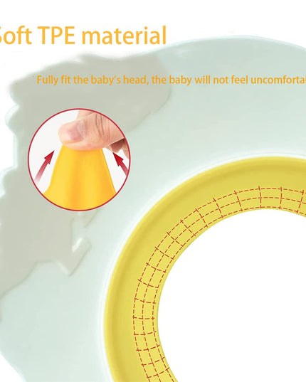 Viziera de Protectie Baie Pentru Copii, Model Hipopotam, Dimensiune ajustabila, Durabil, Usor de curatat, Impotriva Samponului, pentru Ochi si Urechi, TPE+PP