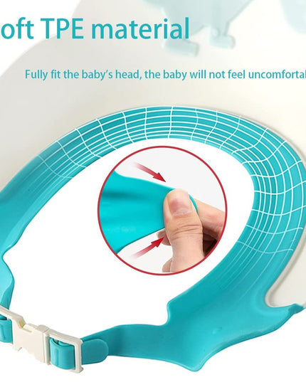 Viziera de Protectie Baie Pentru Copii, Model Hipopotam, Dimensiune ajustabila, Durabil, Usor de curatat, Impotriva Samponului, pentru Ochi si Urechi, TPE+PP