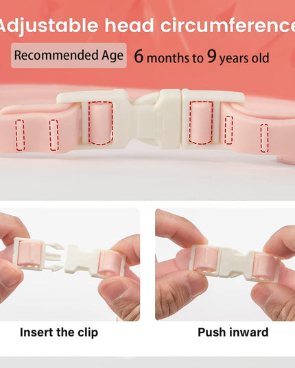 Viziera de Protectie Baie Pentru Copii, Model Hipopotam, Dimensiune ajustabila, Durabil, Usor de curatat, Impotriva Samponului, pentru Ochi si Urechi, TPE+PP