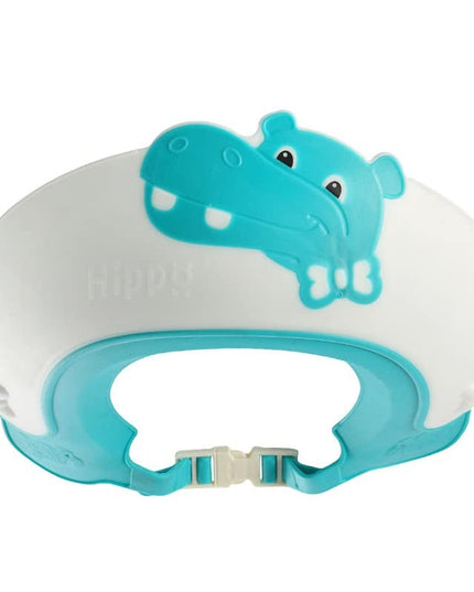Viziera de Protectie Baie Pentru Copii, Model Hipopotam, Dimensiune ajustabila, Durabil, Usor de curatat, Impotriva Samponului, pentru Ochi si Urechi, TPE+PP