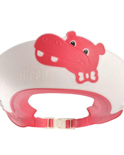 Viziera de Protectie Baie Pentru Copii, Model Hipopotam, Dimensiune ajustabila, Durabil, Usor de curatat, Impotriva Samponului, pentru Ochi si Urechi, TPE+PP
